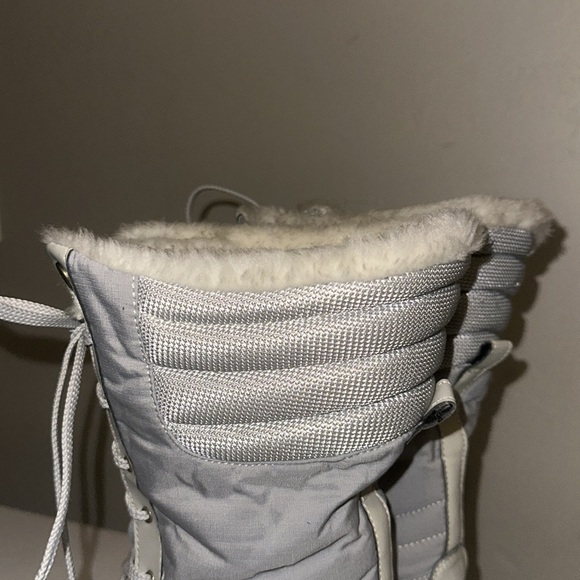 Onitsuka Tiger Women's Boots Light Powder Blue & Cream Lace Up Size 7.5 - Picture 4 of 11